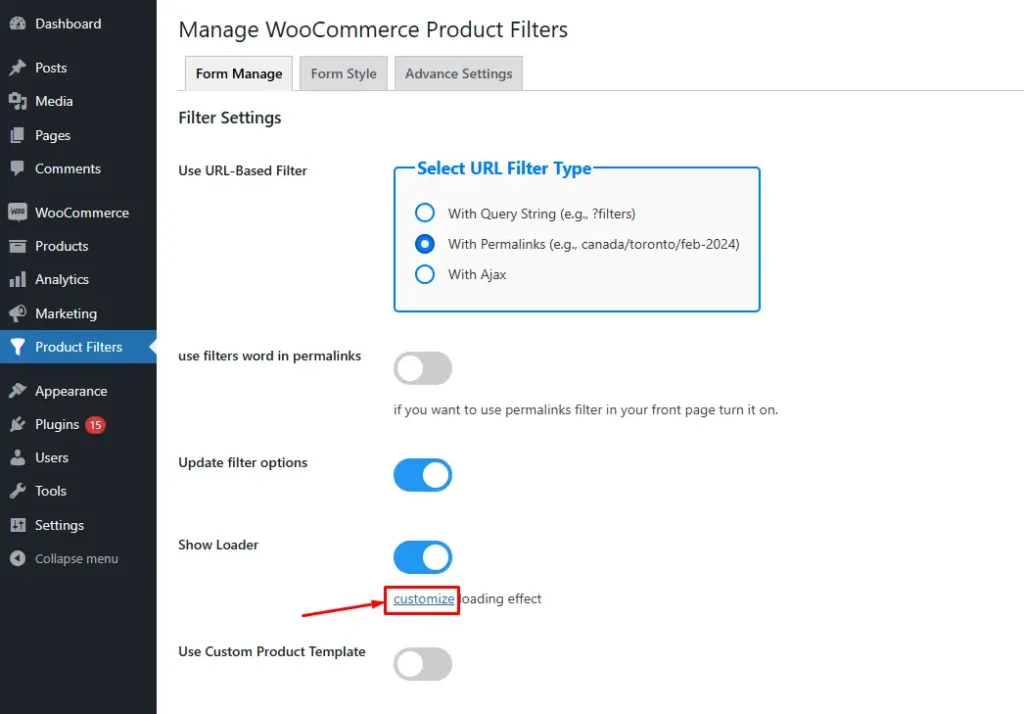 customize button