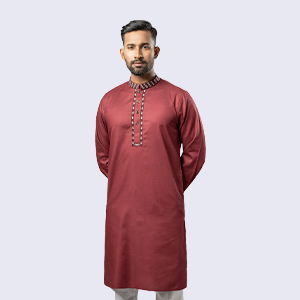 EMBROIDERY DESIGN PANJABI  Slim Fit