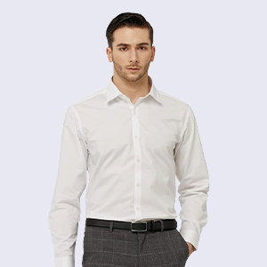 Long Sleeve Cotton Dress Shirt Solid Slim fit