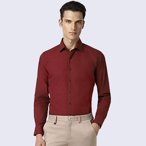 Van Heusen Slim Fit Spread Collar Pure Cotton Formal Shirt