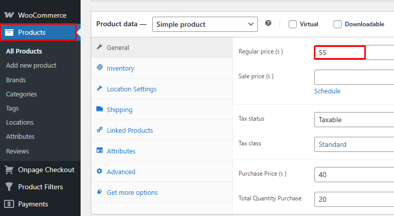 Add Product Prices First
