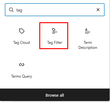 Add the Product Tags filter option