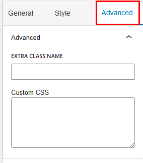 Advanced Tab