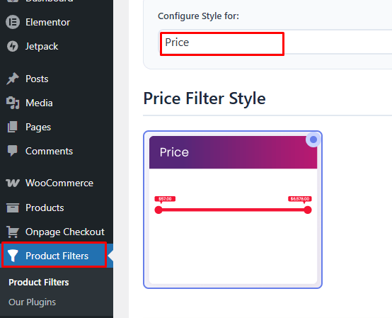 Choose How the Slider Should Look