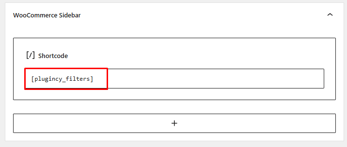 Display the Filter on Your Store with shortcode
