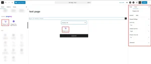 blocks in page editor