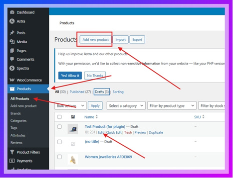 Click Edit under a product, or click Add New to create one.