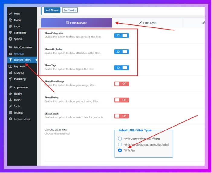 Customize Filter Form (Add Color Filter Widget)