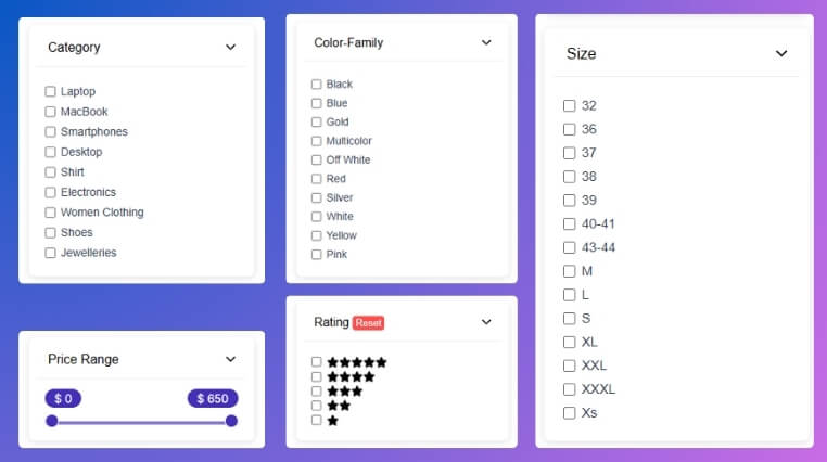 Different Types of Filters You Can Add in WooCommerce