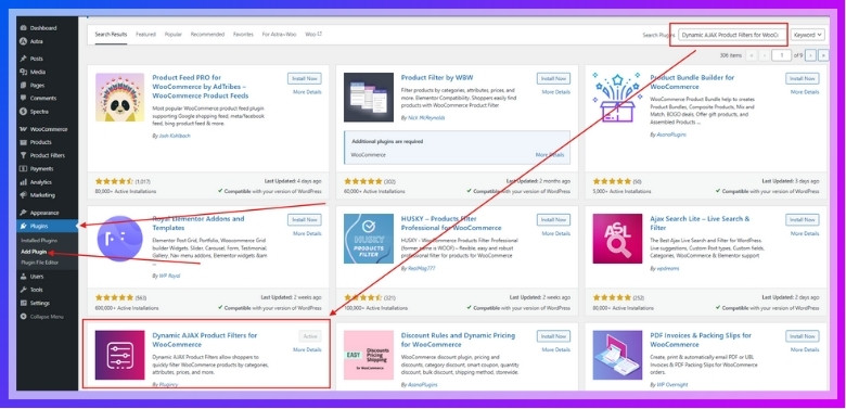 Dynamic AJAX Product Filters for WooCommerce Free Version