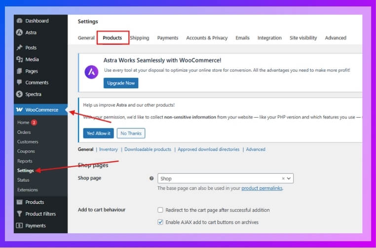Show Ratings Go to WooCommerce Settings Products General