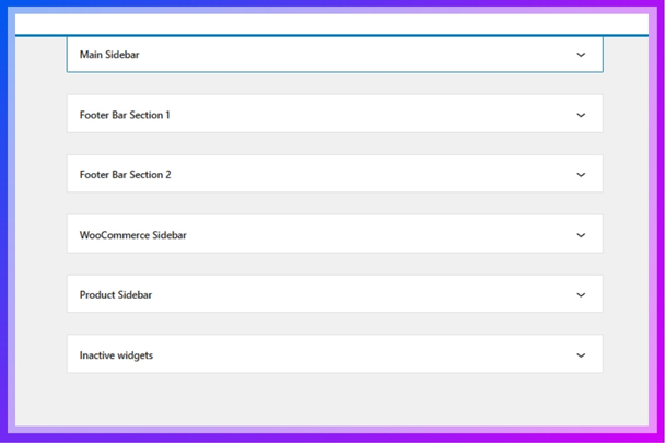Widget Area