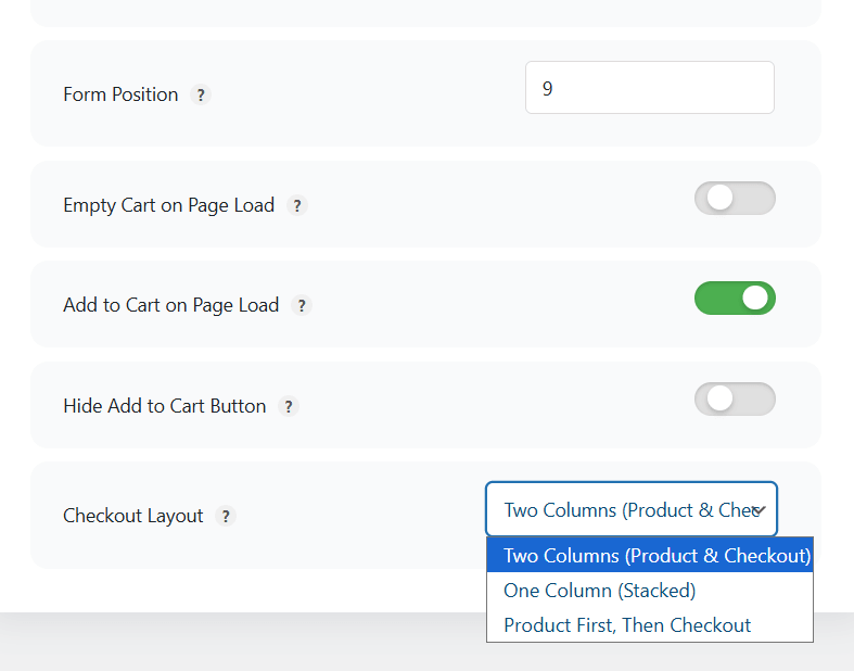 adjust the checkout structure to better fit your store design