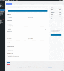 one page quick checkout checkout form manage 1