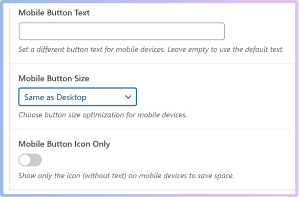 Additional Mobile Customization Options