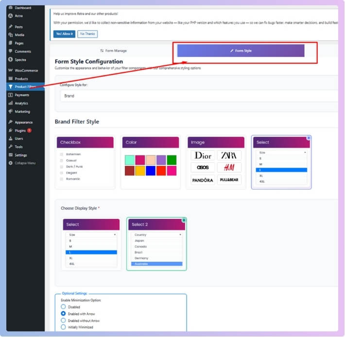 Adjust background color, borders, font, padding, and button style to match your site’s design.