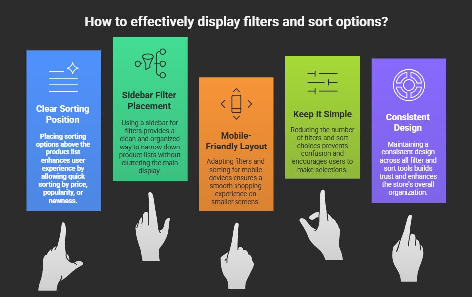 Best Practices for Displaying Both Filters and Sort Options Together