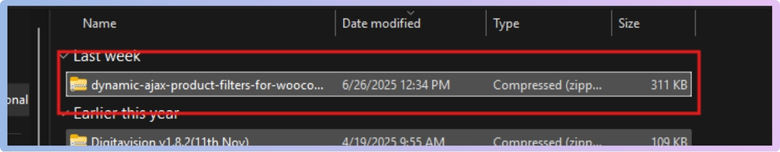 Choose the plugin ZIP file from your computer.