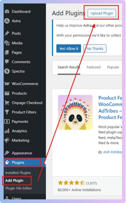 Click on Plugins from the left menu Then click on Add New.