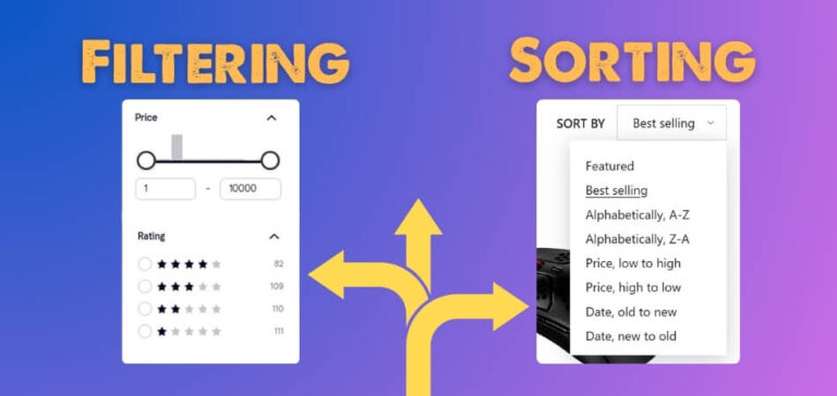 Difference Between WooCommerce Product Filtering and Sorting