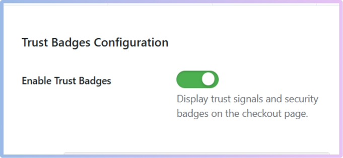 Enable Trust Badges