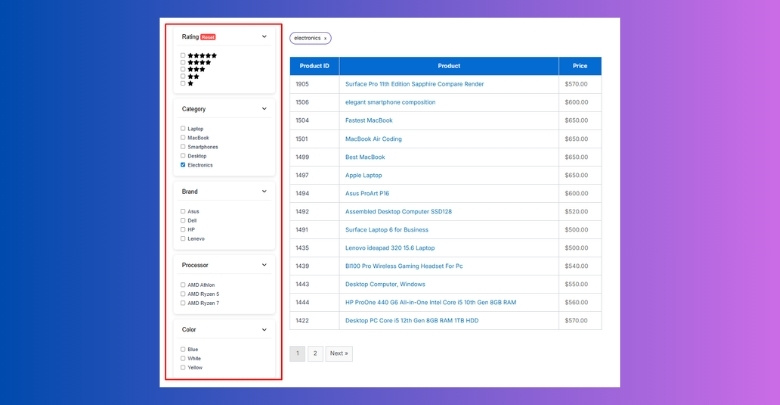 How Do Filters Help Manage Large Product Catalogs Efficiently