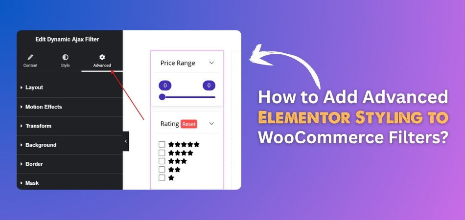 How to Add Advanced Elementor Styling to WooCommerce Filters?
