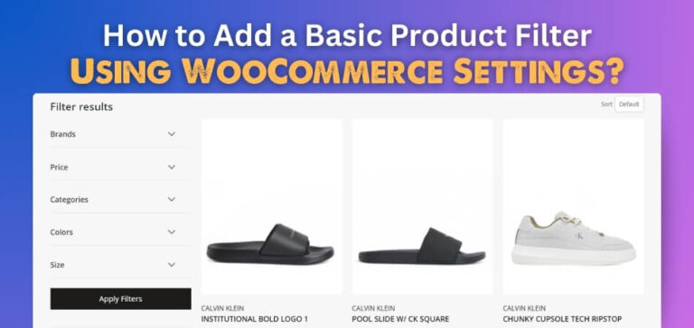 How to Add a Basic Product Filter Using WooCommerce Setting