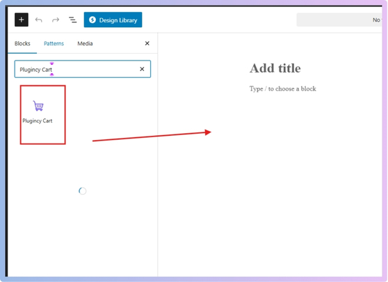 In Elementor, drag the Plugincy Cart widget to your header for immediate visibility