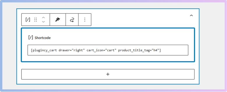 Insert the shortcode to make the cart accessible from anywhere on your site
