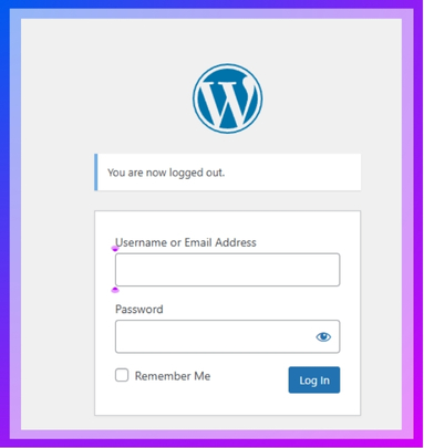 Log in to Your WordPress Dashboard