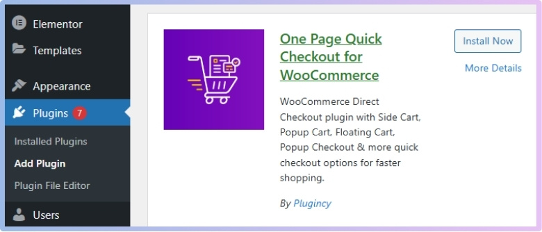 One Page Quick Checkout for WooCommerce Free Version Plugin