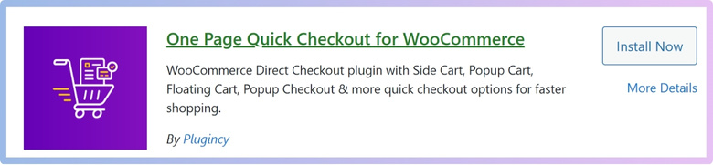 One Page Quick Checkout for WooCommerce for Free Install