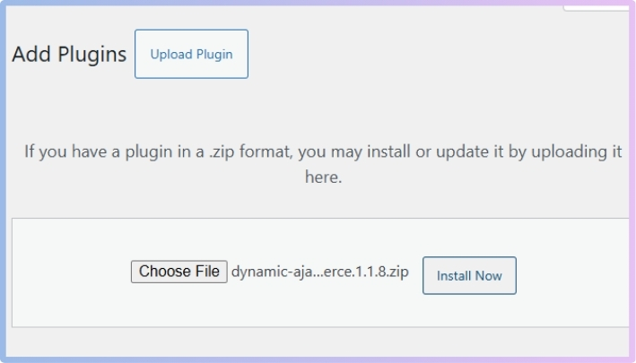 PRO Dynamic AJAX Product Filters for WooCommerce Plugin activation