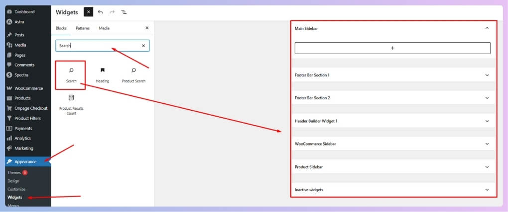 Set Up Search Filters Using the Built-in WordPress Filter Widget