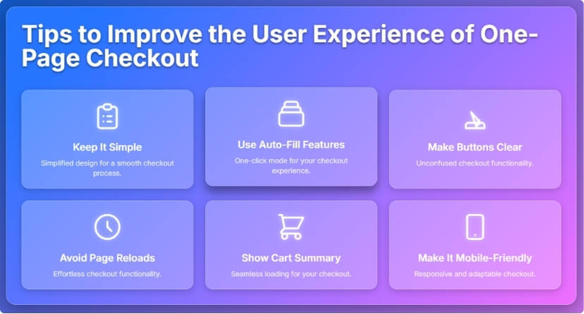 Tips to Improve the User Experience of One-Page Checkout
