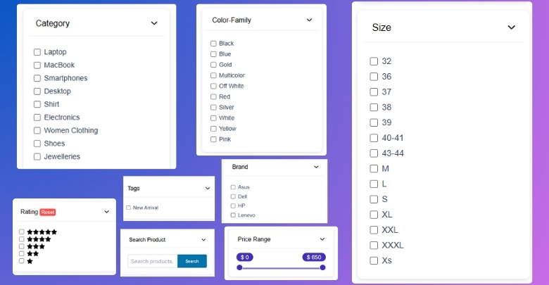 Types of Product Filters WooCommerce Site Owners Can Combine With Product Category Filter
