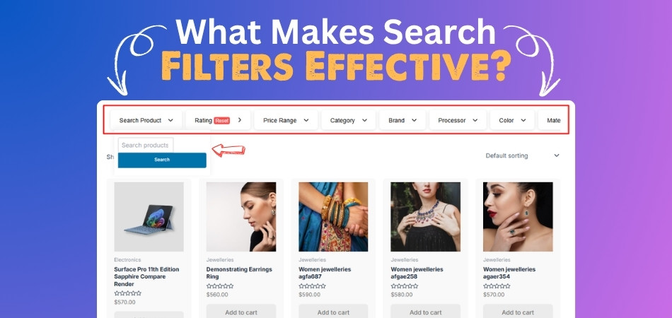 What Makes Search Filters Effective