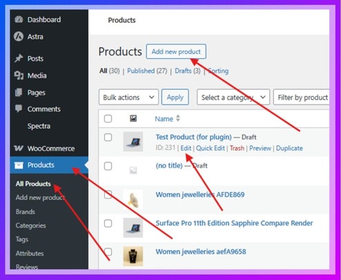 Assign Categories to Products