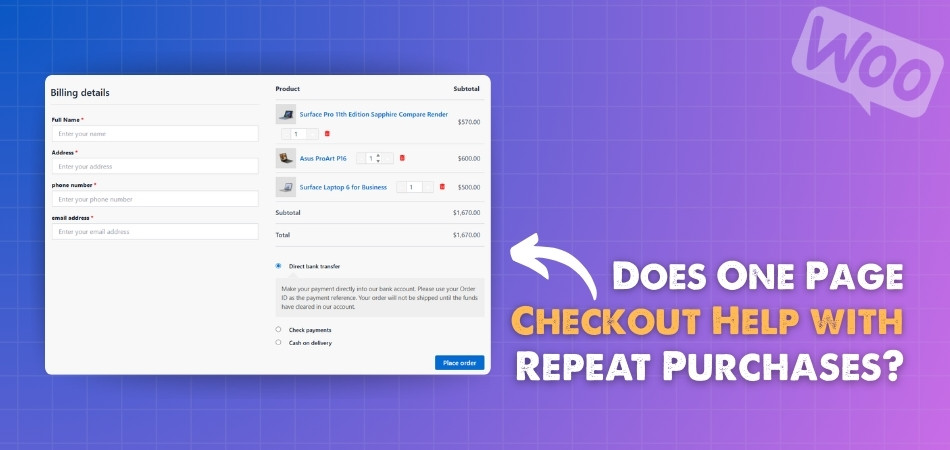 Does One Page Checkout Help with Repeat Purchases