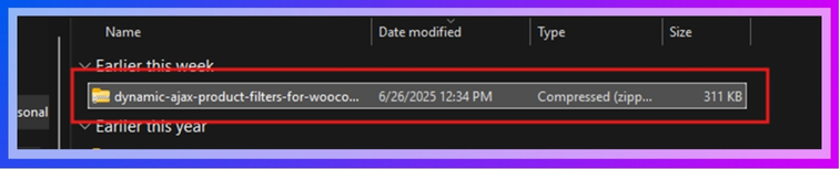 Download the Plugincy plugin ZIP file to your computer