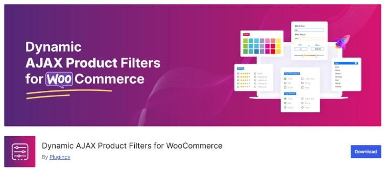 Dynamic AJAX Product Filters for WooCommerce by plugincy