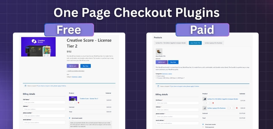 Free vs. Paid One Page Checkout Plugins - Which One Should You Use