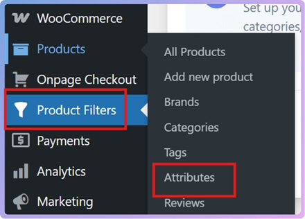 Go to Products Attributes.