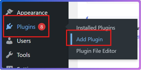 Go to WordPress Admin Dashboard → Plugins. Click Add New Plugin.