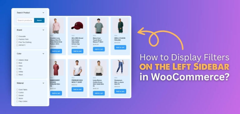 How to Display Filters on the Left Sidebar in WooCommerce