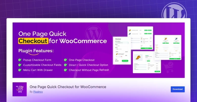 One Page Quick Checkout by plugincy