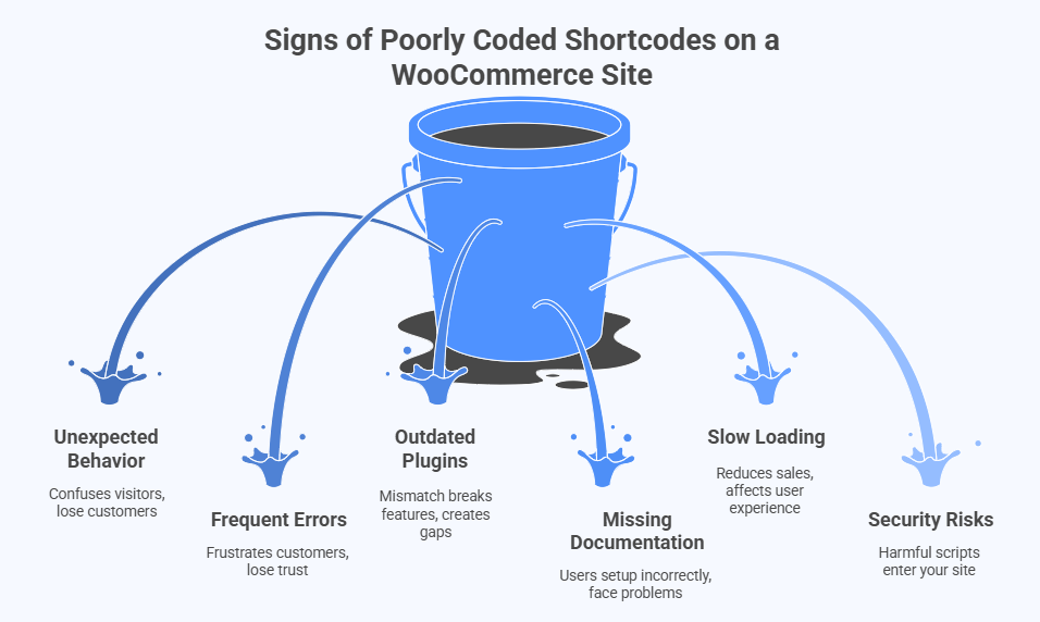 Signs of Poorly Coded Shortcodes on a WooCommerce Site