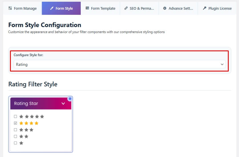 Style and Customize the Rating Widget