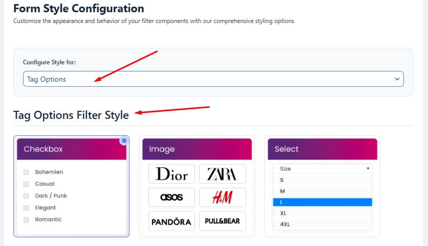 TAG Style Configuration